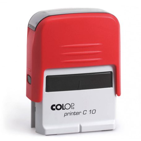 Bélyegzőtest, Colop Printer C10 (27x10 mm), 3 soros, piros