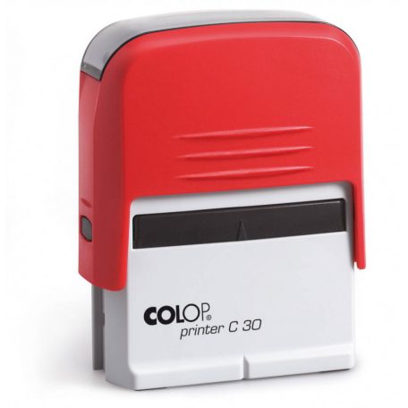 Bélyegzőtest, Colop Printer C30 (47x18 mm), 5 soros, piros