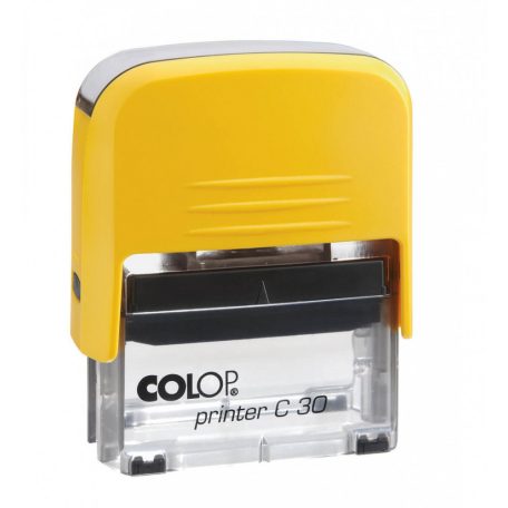 Bélyegzőtest, Colop Printer C30 (47x18 mm), 5 soros, sárga