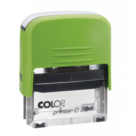 Bélyegzőtest, Colop Printer C30 (47x18 mm), 5 soros, zöld
