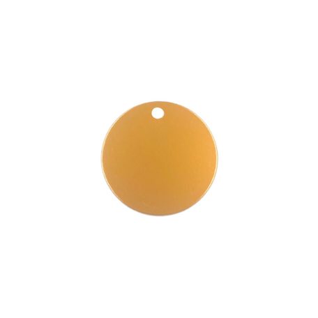 Gravírozható fém kutyabiléta, kör alakú, arany, nagy (40 mm)