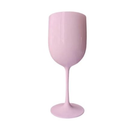 Gravírozható pohár, boros, polikarbonát, rózsaszín, 470 ml (Blusmart)