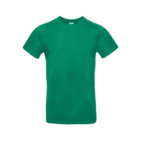 Nyomtatható póló, pamut, férfi, nyakas, zöld